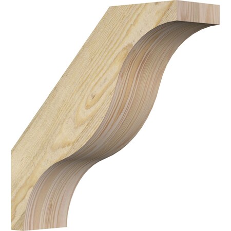 Ekena Millwork 4"W x 14"D x 14"H Funston Rough Sawn Knee Brace, Douglas Fir BRC04X14X14FST00RDF